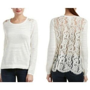 Cabi Sophia Lace Sweater Style No. 5005 Women’s Size XS